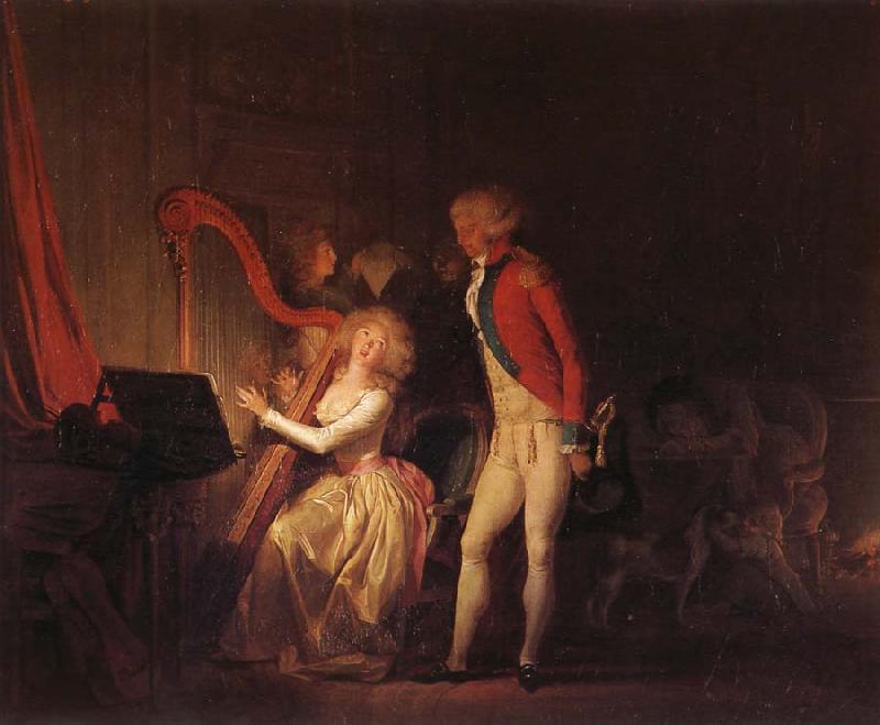 Louis-Leopold Boilly Le Concert inprovise ou le prix de l'harmonie Sweden oil painting art